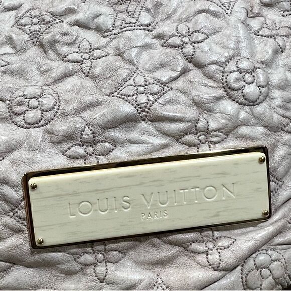 LOUIS VUITTON Monogram Olympe Nimbus PM 18x12 embossed leather EUC - Picture 13 of 17